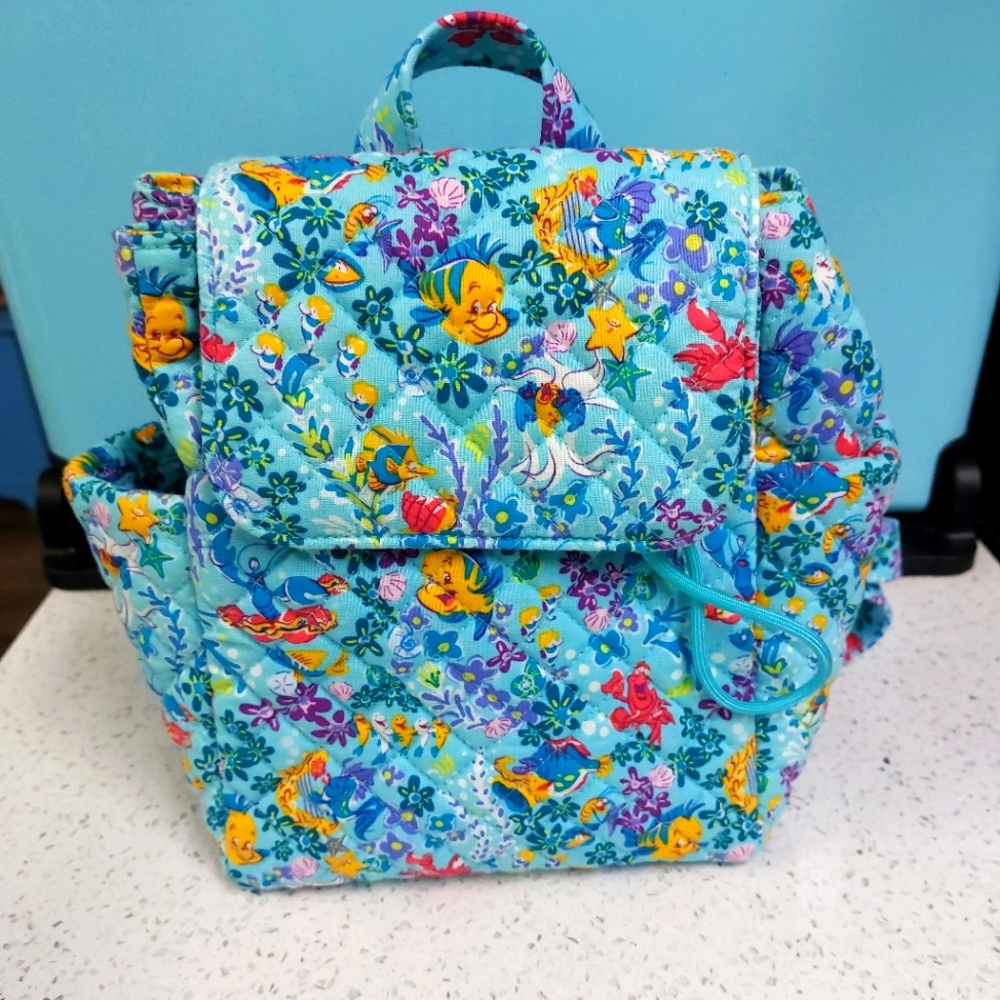 Vera Bradley Disney Little Mermaid Small Backpack NWOT